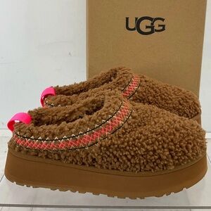 Ugg Tazz Braid Platform Slippers Hardwood Size 8 New!